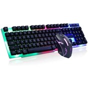 Resim ATAsoft ELEKTRONİK Since 2021 Siyah Usb Kablolu Işıklı Klavye Mouse Set 