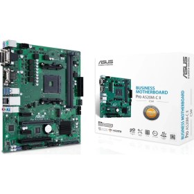 Resim Store Pro A520M-C Iı/csm Amd A520 Am4 Ddr4 4600 Dp HDMI DVI VGA M2 Usb3.2 Com Pcı Tpm Matx Asus 5x Protectıon Iıı Anakart 
